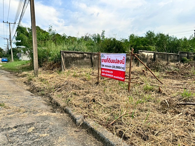 ขายที่ดินปทุมธานี รังสิต ธรรมศาสตร์ : ขายที่ดินเมืองเอก รังสิต โครงการ 3 เนื้อที่ 136 ตร.ว. ถมแล้ว เมืองปทุมธานี .ใกล้มหาวิทยาลัยรังสิต (N.1483)