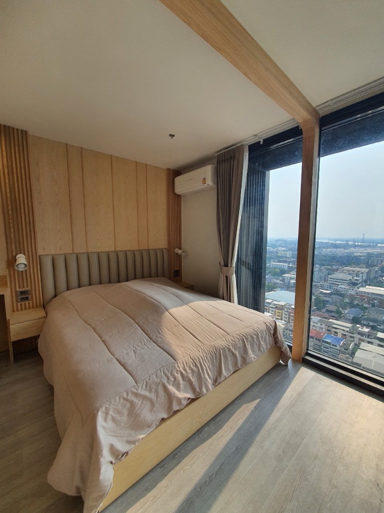 For SaleCondoOnnut, Udomsuk : Condo for sale THE LINE Sukhumvit 101, Duplex room, Build-in the whole room, fully furnished, river view (SM904)