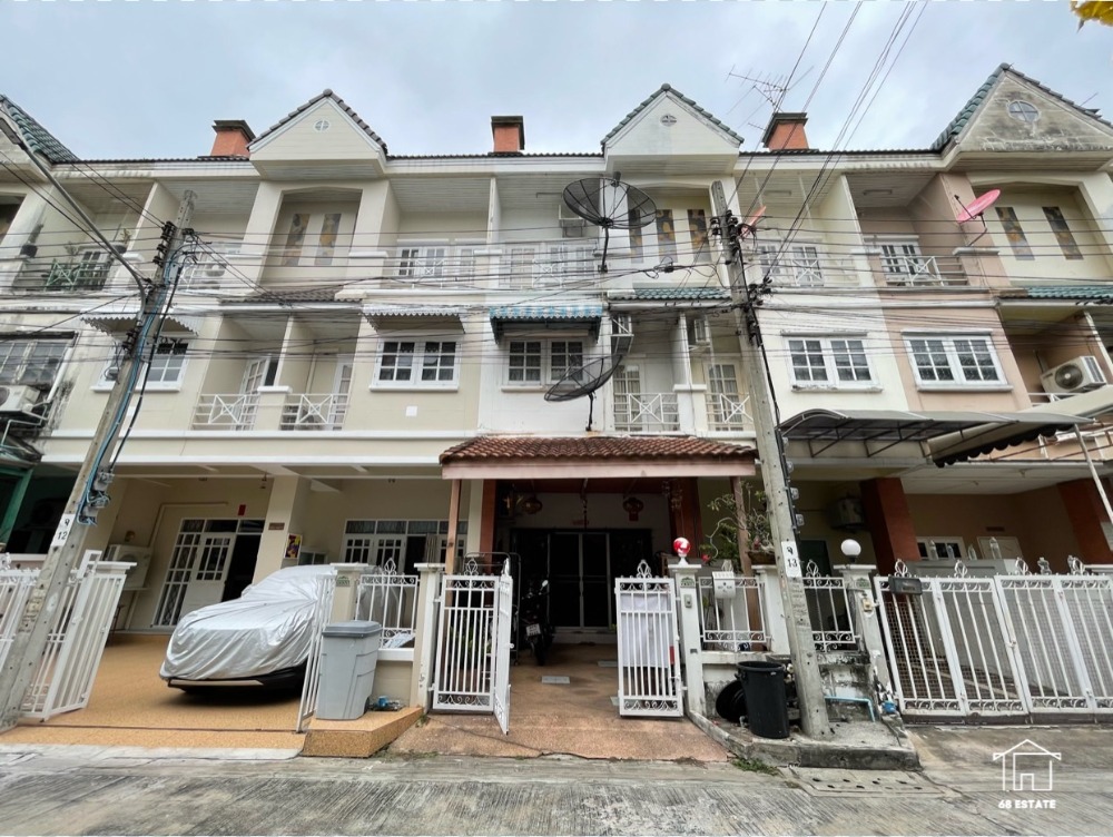 For SaleTownhomeChokchai 4, Ladprao 71, Ladprao 48, : For sale: 3-storey townhouse (4 bedrooms / 3 bathrooms) ** Ketnuti Chemine ** next to CDC Lat Phrao 87, Pradit Manutham, Ram Intra Expressway