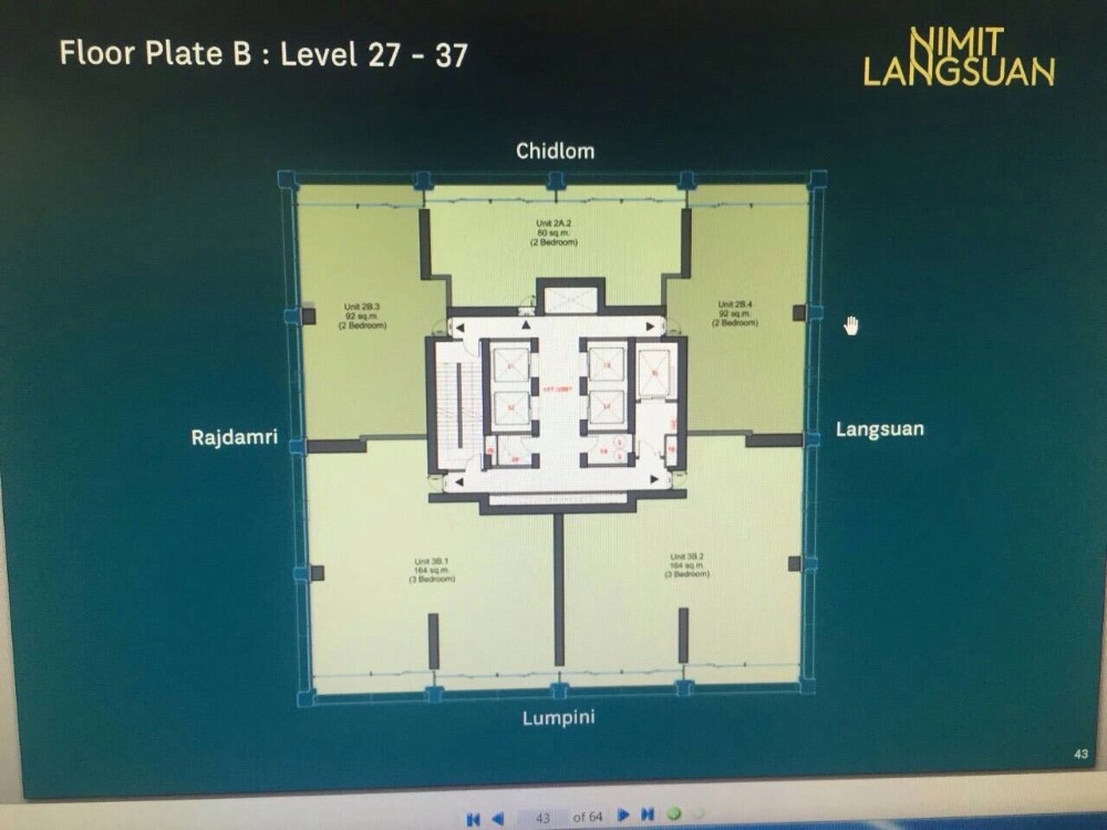 For SaleCondoWitthayu, Chidlom, Langsuan, Ploenchit : Nimit Langsuan 2b2b 80 sq m, very good price, room reservation canceled, hurry!!