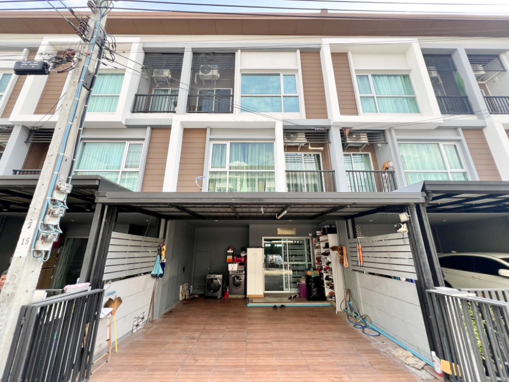 For SaleRama 2, Bang Khun Thian : 📍For sale: 3-storey townhouse, Lumpini Town Park Village, Tha Kham-Rama 2, only 3.75 million, great value, good location, convenient transportation, near Central Rama 2