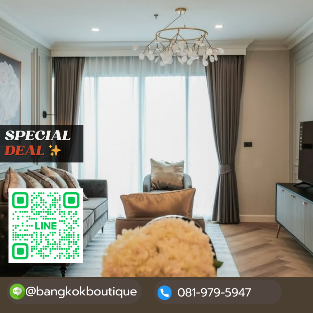 For RentCondoSukhumvit, Asoke, Thonglor : 🔥Super Deal🔥Condo for rent next to BTS Ekkamai, 2 bedrooms, 3 bathrooms, size 155 sq m.