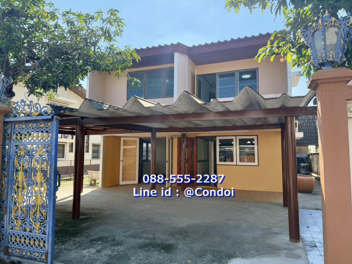 For RentHouseMin Buri, Romklao : Village Sammakorn Ramkhamhaeng 110, house for rent, near Sammakorn Place, The Market Top Ramkhamhaeng, Krungthep Kreetha, Paseo, Triam Udom Nomklao, Somaphanusorn, Siripen