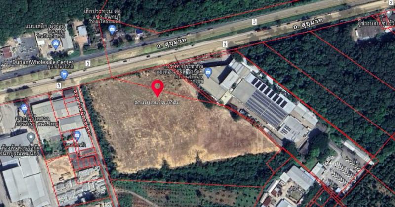 For SaleLandChanthaburi : Land For Sale in Mueang Chanthaburi, Chanthaburi 23-0-91.0 rai