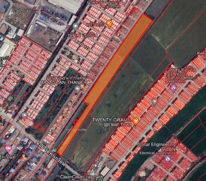 For SaleLandPathum Thani,Rangsit, Thammasat : Land For Sale in Lat Lum Kaeo, Pathum Thani 12-1-57 rai