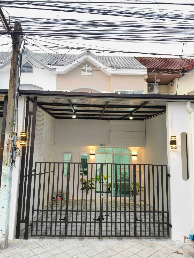 For SaleTownhouseMin Buri, Romklao : For sale: 2-storey townhouse, Phanasan Village 2, Nimit Mai, Min Buri, Ramkhamhaeng, Rom Klao, Suwinthawong, Khu Sai, Lam Luk Ka, Phraya Suren, Hathai Rat, Safari World, Fashion Island, Pink Line, Ram Intra