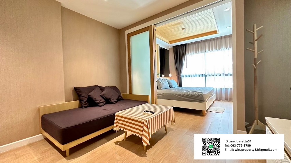 ขายคอนโดหัวหิน ประจวบคีรีขันธ์ : เมษา คอนโด 1 Bed 31.75 ตร.ม. ห่างทะเลเพียง 400 ม. อยู่เองก็ได้ ปล่อยเช่าก็ดี ทำเลดีสุดๆ