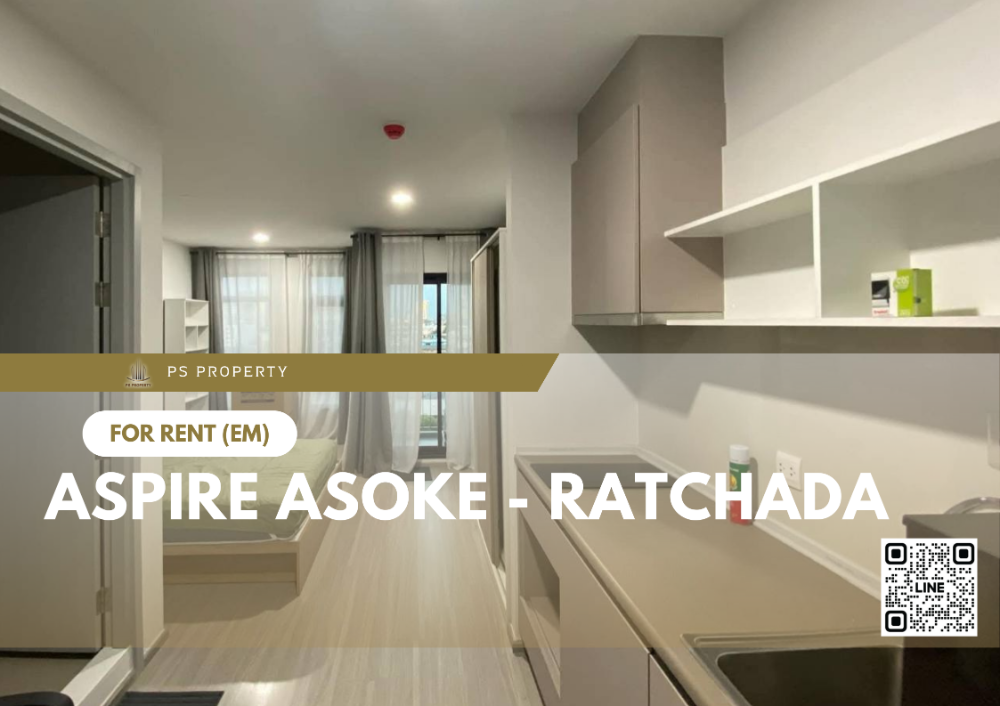 For RentCondoRama9, Petchburi, RCA : For rent ✨ Aspire Asoke - Ratchada ✨ complete furniture and electrical appliances, near MRT Rama 9.