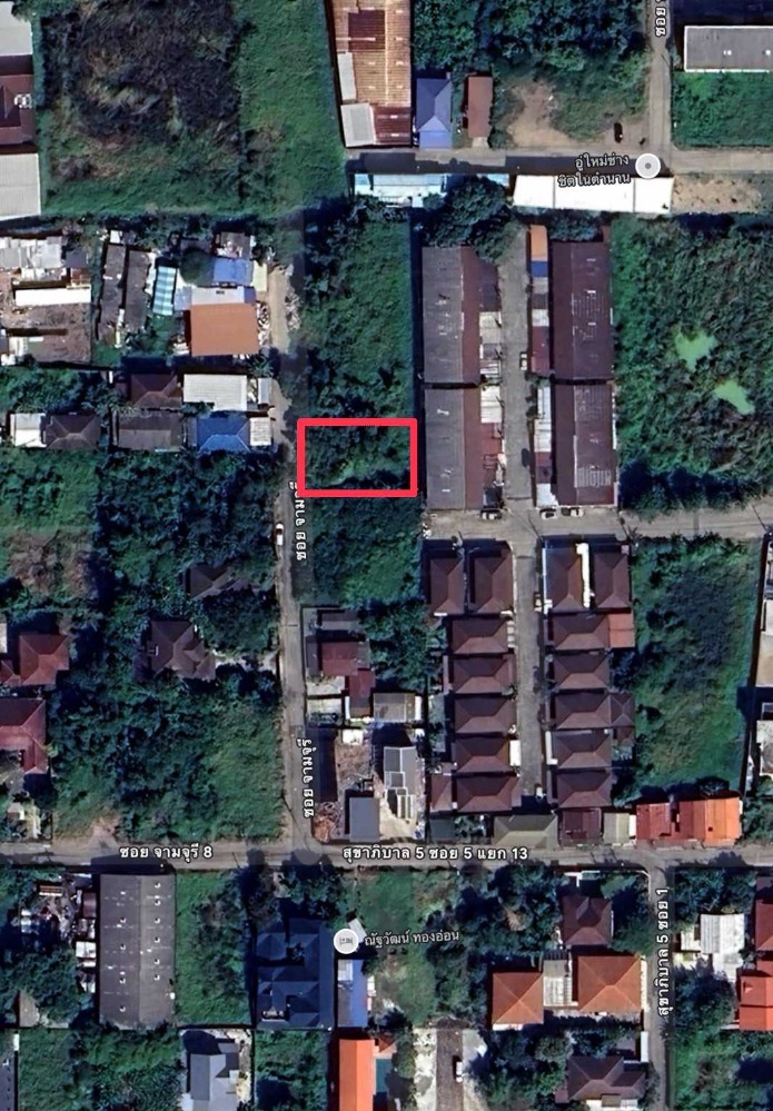 For SaleLandKasetsart, Ratchayothin : Land for sale, 140 sq m, Sukhaphiban 5 Road, Soi 5, Intersection 13