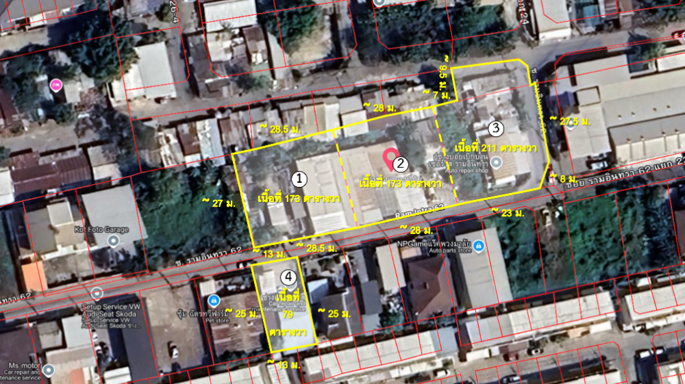 For SaleLandNawamin, Ramindra : Land for sale in Ram Intra, 62 sq.wa., only 40,000 baht per sq.wa., many plots available.