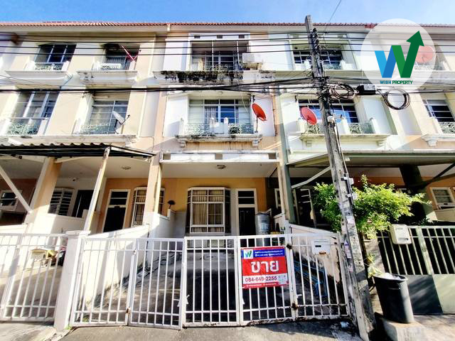 For SaleTownhouseOnnut, Udomsuk : Selling below market price, 3-storey townhouse, Grand Ville On Nut 80, 23.2 sq w, near Suvarnabhumi Airport