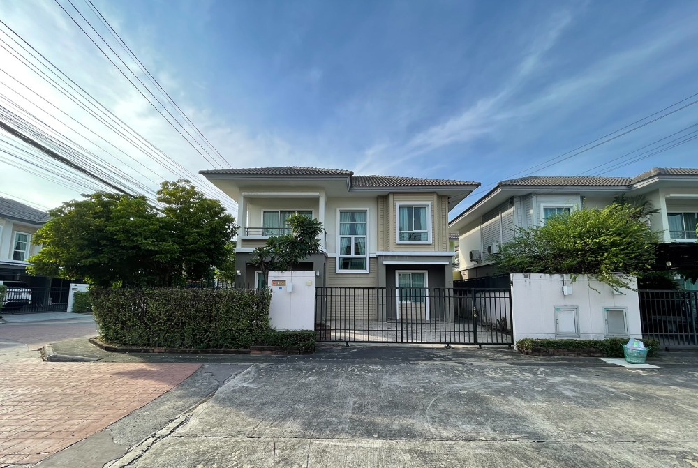 For SaleHouseVipawadee, Don Mueang, Lak Si : For sale: 2-storey twin house, single-family home style (corner house)