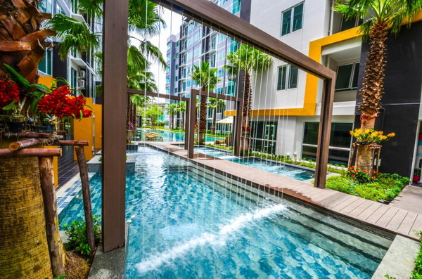 For RentCondoRama5, Ratchapruek, Bangkruai : *Beautiful room* Pool view* Large room 35 sq m* Separate kitchen* Washing machine included* Condo for rent, Sammakorn S9, next to MRT Bang Rak Yai Station, near Central Rattanathibet