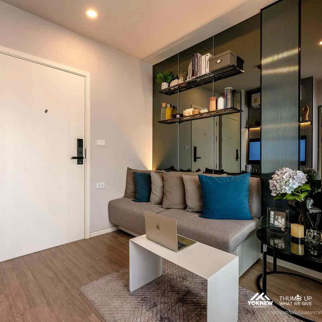 For SaleCondoOnnut, Udomsuk : Blue Sukhumvit 89, a low rise, very chill, near Sukhumvit Road, fully furnished, free electrical appliances, new room ready to move in!