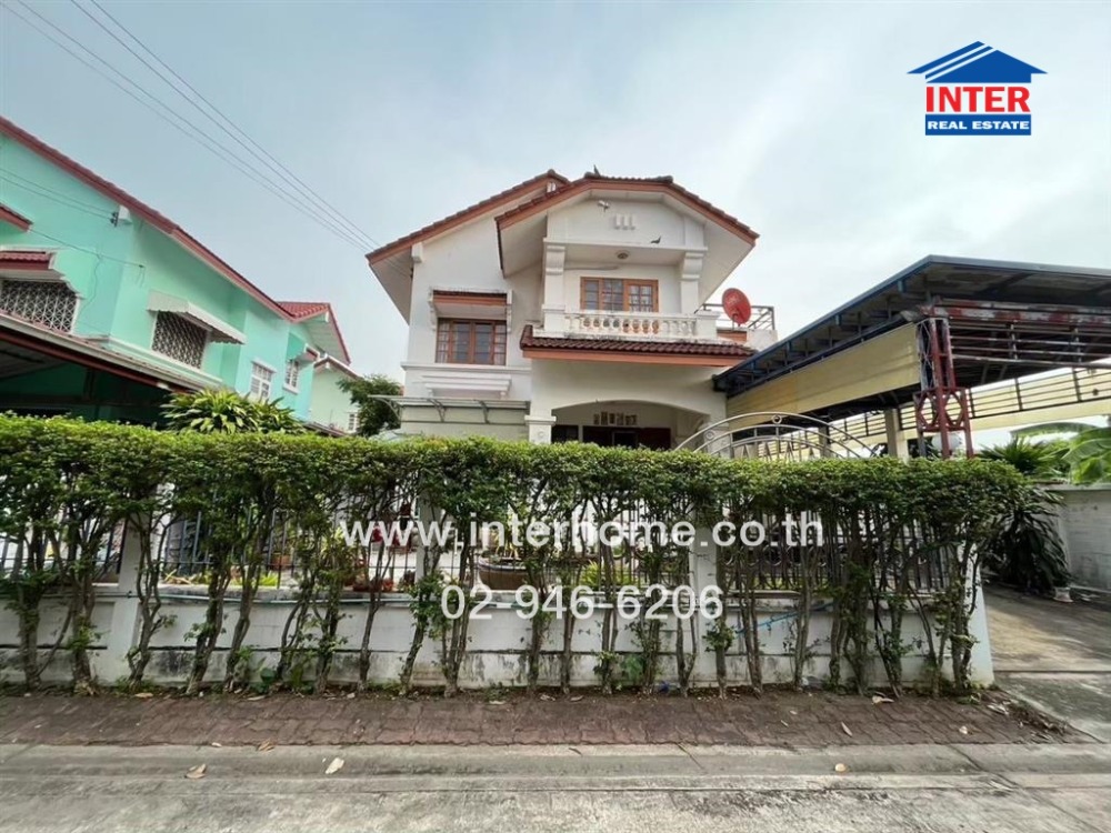 For SaleHouseMin Buri, Romklao : 2-storey detached house, 75 sq m., Bencharong Village, Ramkhamhaeng 178, Soi Ramkhamhaeng 178, Ramkhamhaeng Road, Romklao Road, Min Buri District, Bangkok