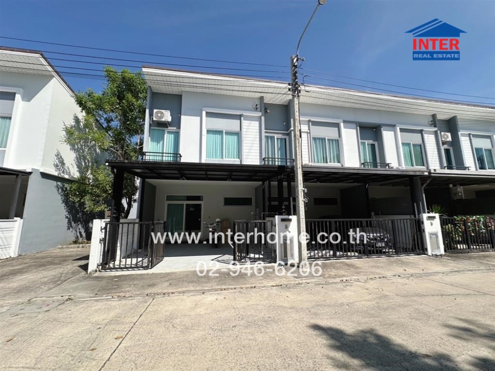 For SaleTownhouseKaset Nawamin,Ladplakao : 2-storey townhouse, 18.7 sq.w., Casa City Village, Don Mueang-Sri Saman, near Rangsit University, Nawong Pracha Phatthana Alley, Vibhavadi Rangsit Road, Songprapa Road, Don Mueang District, Bangkok