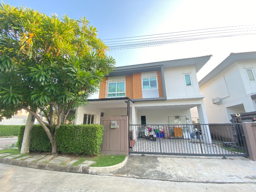 For RentHouseNawamin, Ramindra : For rent: Beautiful house, corner house, Sense Saimai Village 56 (Sense Saimai 56), area 44.1 sq m, 3 bedrooms, 4 bathrooms, house in good condition, with beautiful built-in furniture.