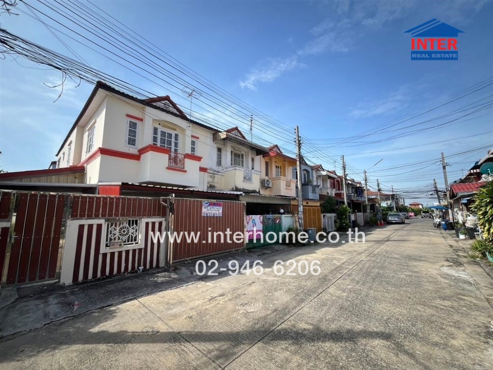 For SaleTownhouseNawamin, Ramindra : 2-storey townhouse, 28 sq m, K.C. Village, Ram Intra 8, back corner, Soi Thai Ramman, Ram Intra Road, Hathai Rat Road, Khlong Sam Wa District, Bangkok