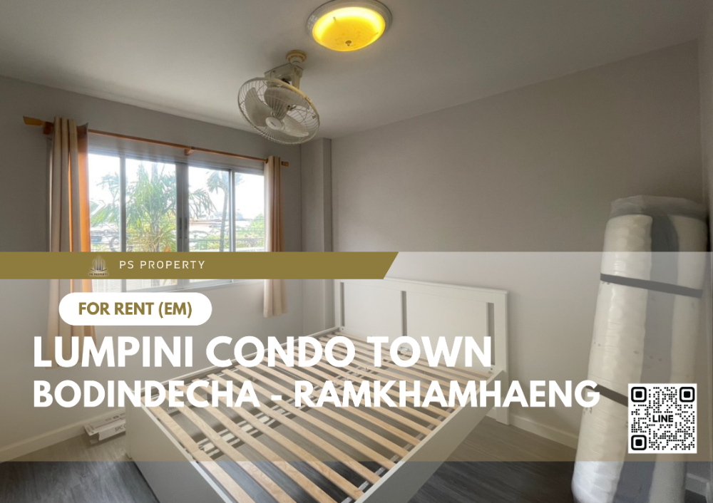 For RentCondoRamkhamhaeng, Hua Mak : For rent ✨ Lumpini Condo Town Bodindecha - Ramkhamhaeng ✨ Complete furniture and electrical appliances. Near Ramkhamhaeng University