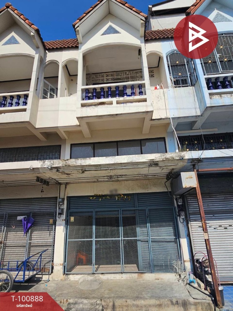 For SaleShop HouseMahachai Samut Sakhon : Commercial building for sale, 2.5 floors, Wat Sophonaram Road, area 12.9 sq m, Khok Kham, Samut Sakhon