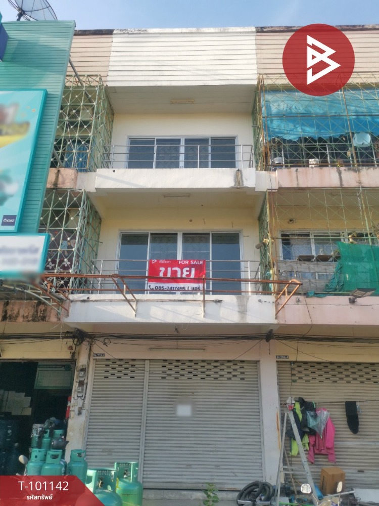 For SaleShop HousePattaya, Bangsaen, Chonburi : Commercial building for sale, 3 floors, Sirachcha Village, Don Hua Lo, Chonburi