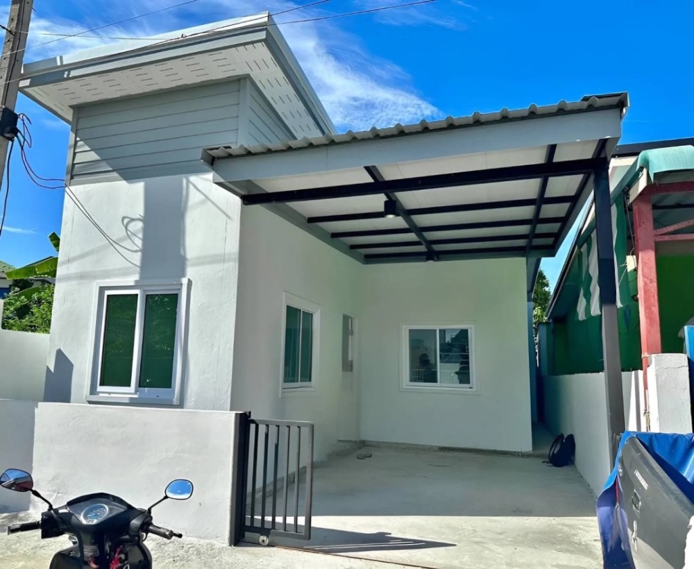 For SaleHouseMin Buri, Romklao : S2873 Urgent sale, newly built detached house, Keha Chalongkrung Village, Zone 5, free air conditioner