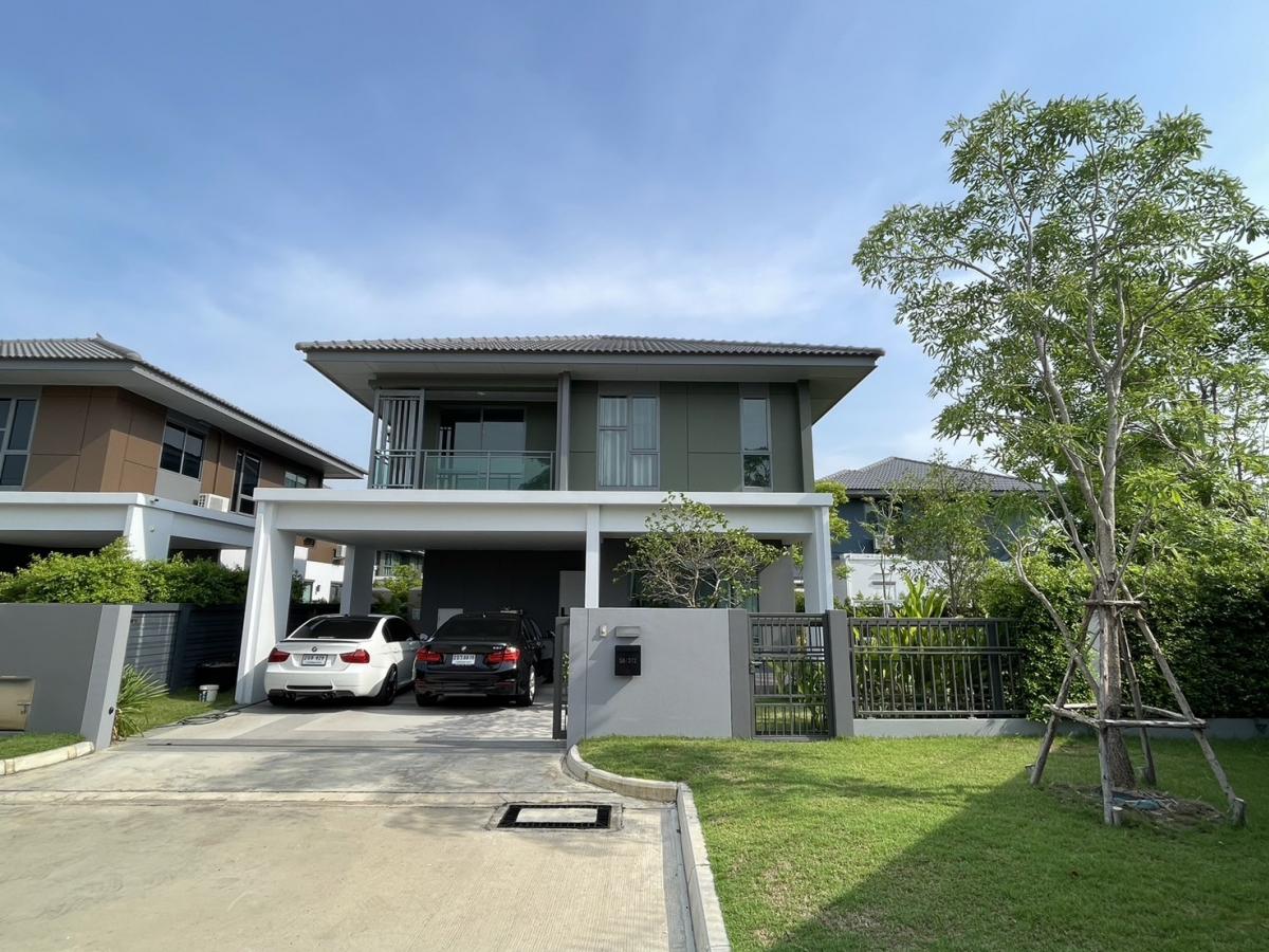 For SaleHouseChaengwatana, Muangthong : Corner house with a lot of garden space.