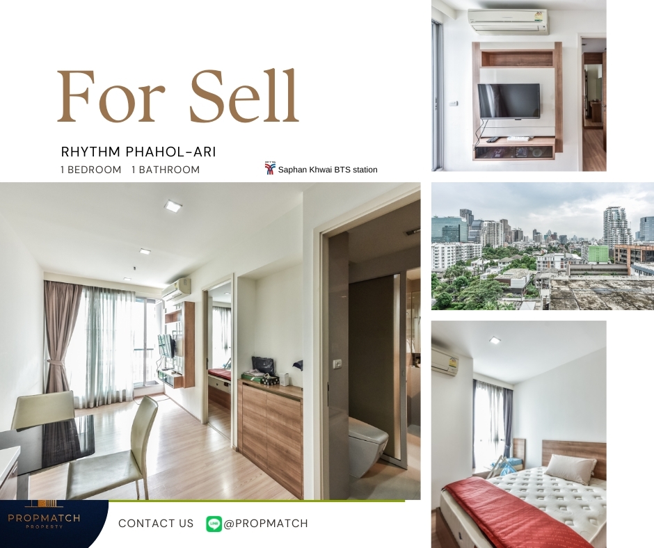 For SaleCondoSapankwai,Jatujak : Condo for sale, best price, Rhythm Phahol-Ari (1 bedroom, 35 sqm) 0981379435