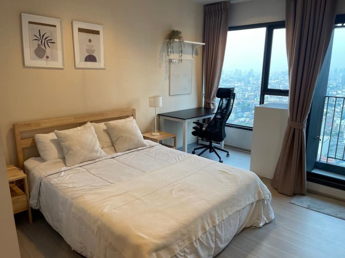 For RentCondoRama9, Petchburi, RCA : 💫Beautiful room Life Asoke Rama 9 (Life Asoke Rama 9) Building A, 41st floor✨ 26 sq m. Price 19,500 baht, ready to move in