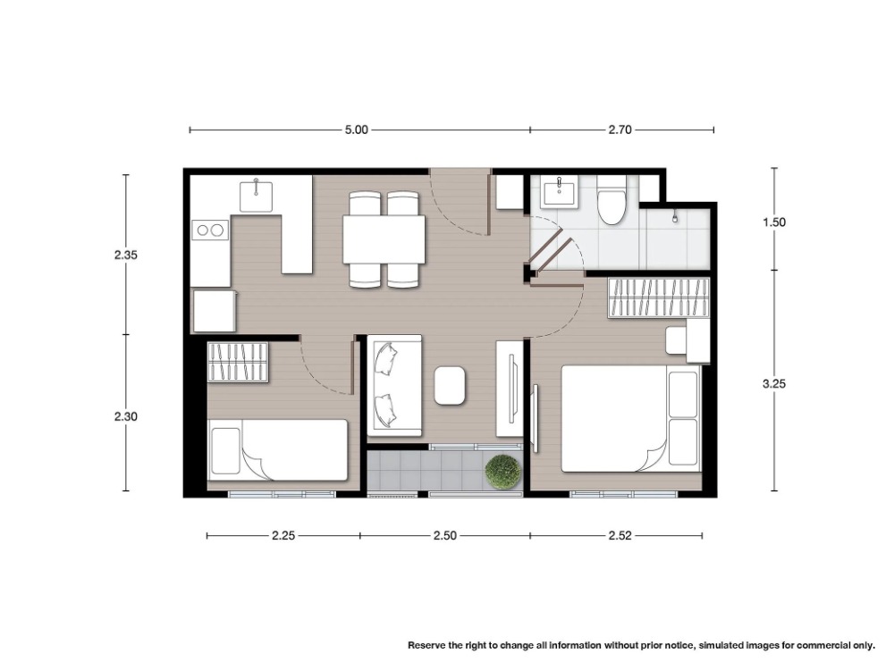 ขายดาวน์คอนโดบางนา แบริ่ง ลาซาล : Condo for sale - NUE Mega Plus Bangna - 2bed1bath