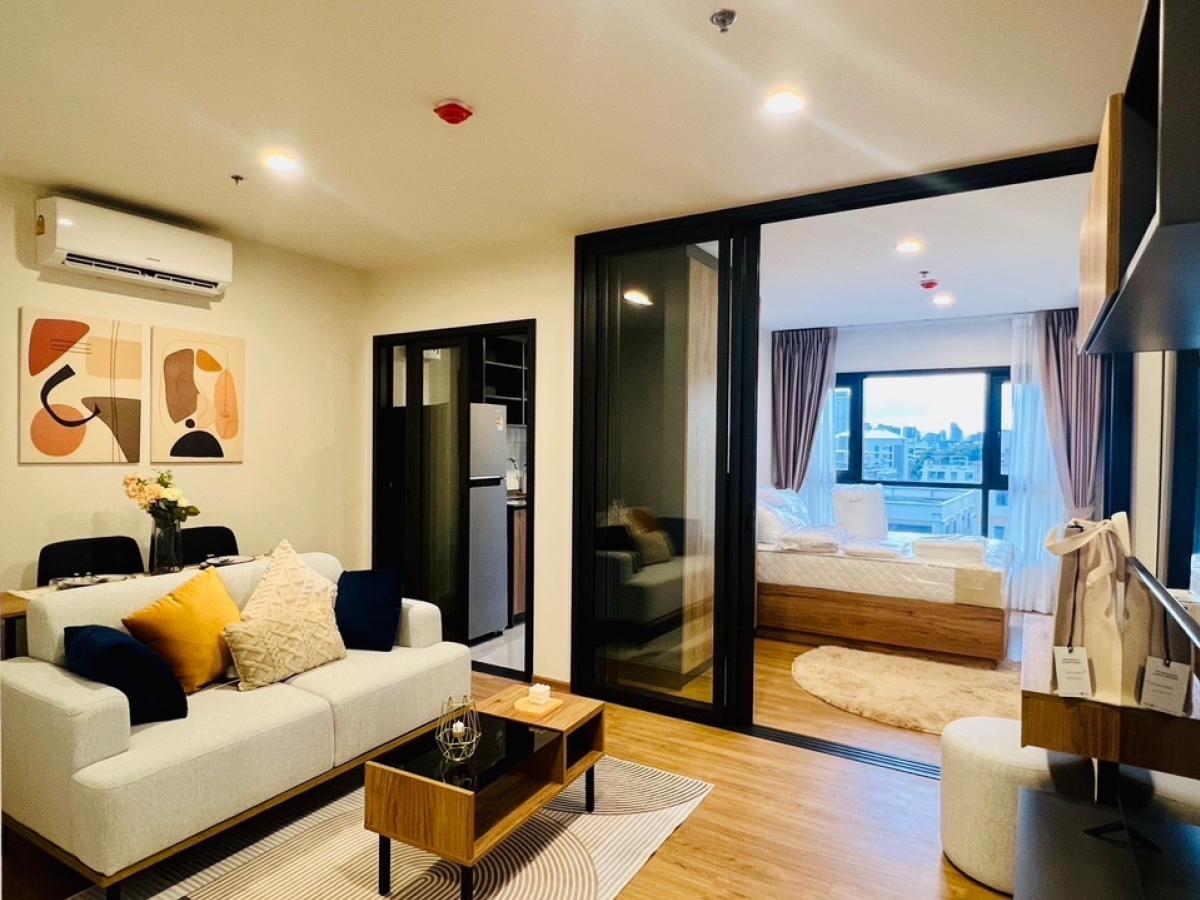 For SaleCondoLadprao, Central Ladprao : 𝗧𝗵𝗲 𝗟𝗶𝗻𝗲 𝗩𝗶𝗯𝗲 𝟏 bedroom 𝟏 bathroom | Area size 31 sq m. FL10 Price only 4.2 million baht * Ready-to-move-in sample room + electrical appliances 🔥📞088-749-4496 Poopae