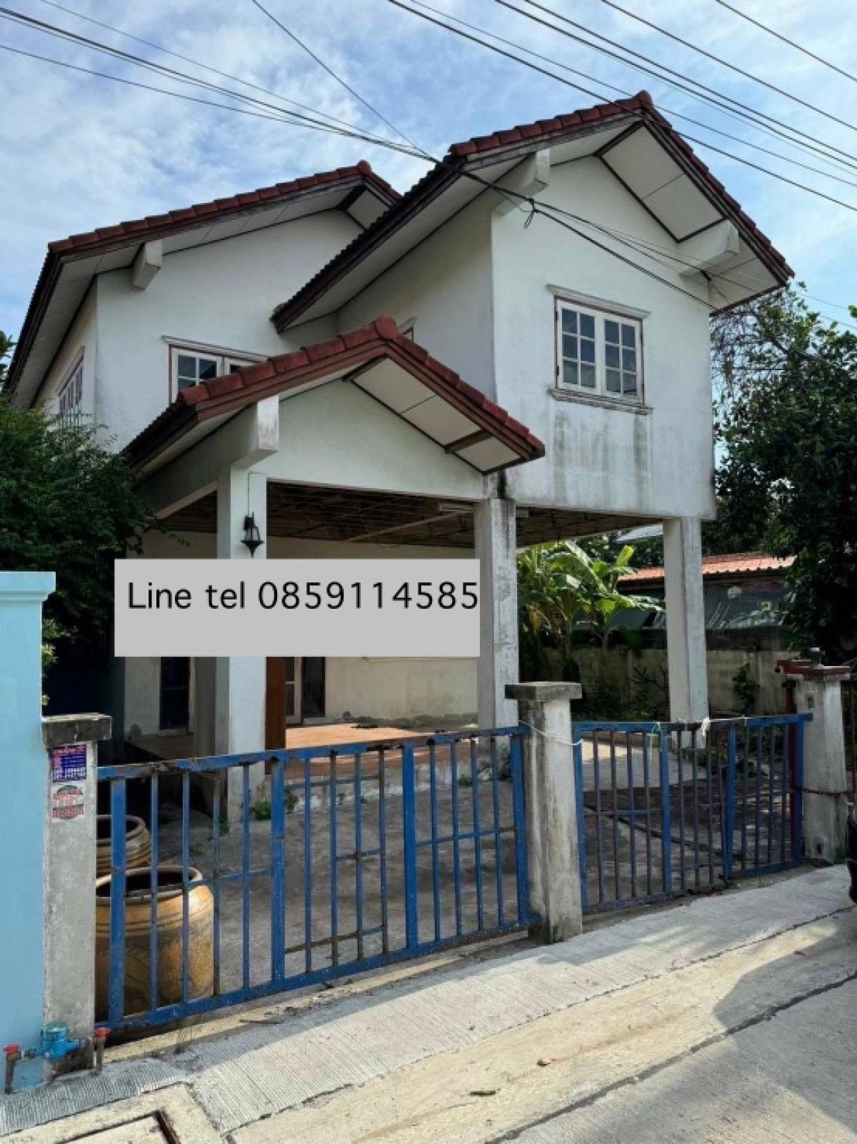 For SaleHouseRama 2, Bang Khun Thian : ❤️❤️VK home house for sale, Tha Kham, Ngam Charoen Health Center, size 60 sq m, 2-storey house, 3 bedrooms, 2 bathrooms, price 3 million baht, interested, line tel 0859114585❤️❤️Location near the city, easy to enter and exit: On Rama 2 Road from the front