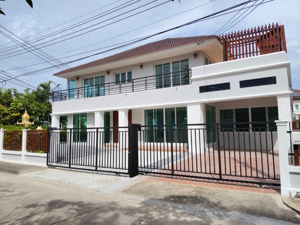 For SaleHouseMin Buri, Romklao : Single house for sale, Perfect Place Ramkhamhaeng 164, beautiful house, lots of space