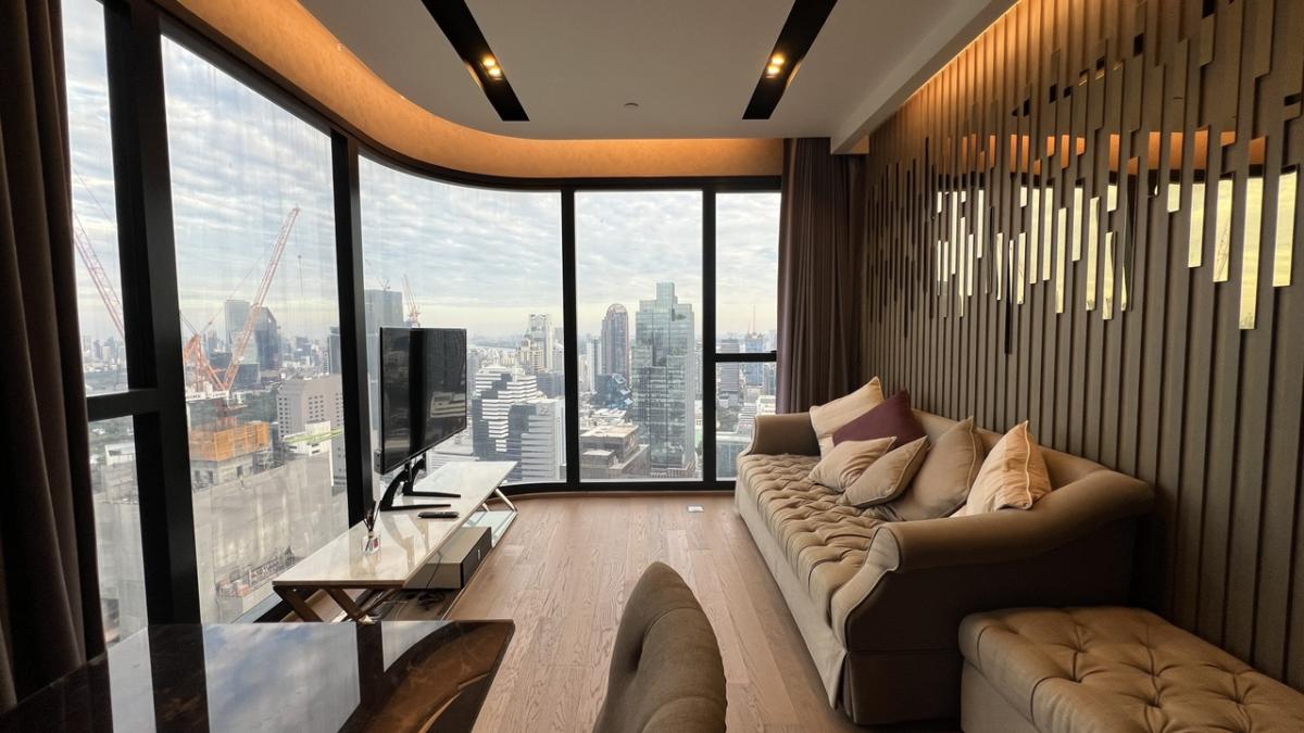 For RentCondoSiam Paragon ,Chulalongkorn,Samyan : For rent, beautiful room, great view of the city, ASHTOH Chula-Siom, panoramic view, 180 meters from MRT Samyan