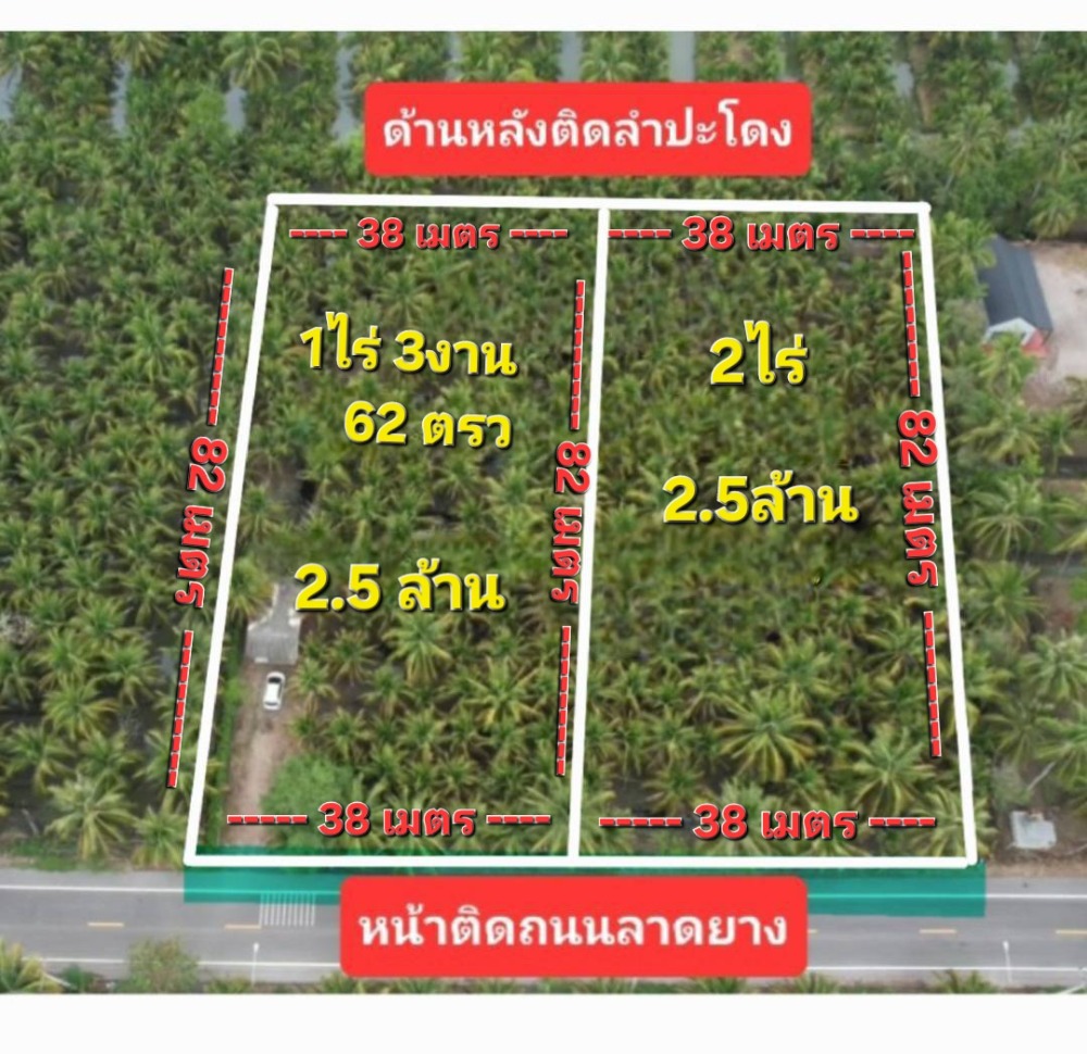 For SaleLandSamut Songkhram : 🔥Price reduction for quick sale🔥Easy to talk to, quick to finish🔥Interested, contact 089-8147024