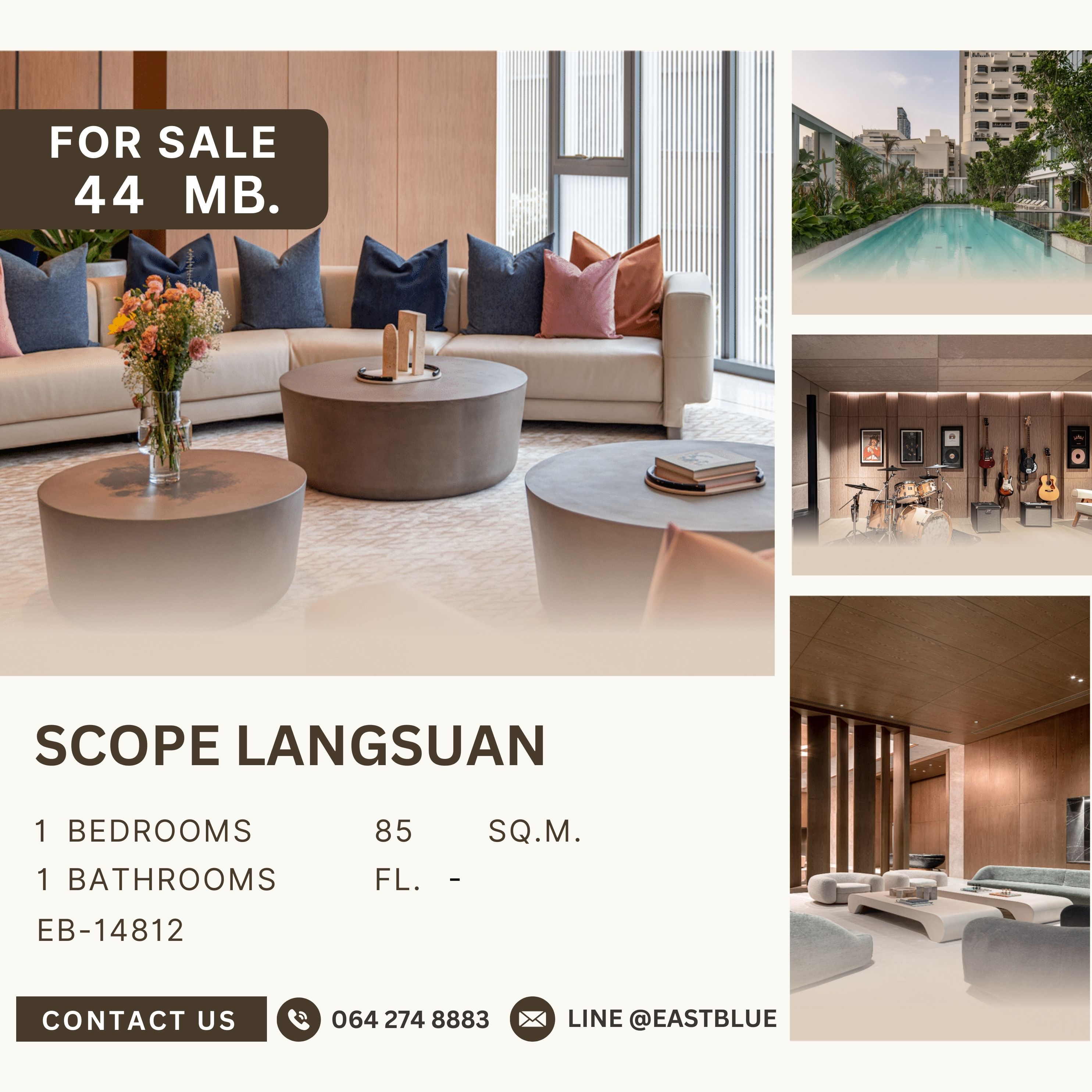 For SaleCondoWitthayu, Chidlom, Langsuan, Ploenchit : SCOPE Langsuan คอนโดหรูในซอยหลังสวน เจ้าของอยู่เองไม่เคยปล่อยเช่า ใกล้ BTS ชิดลม