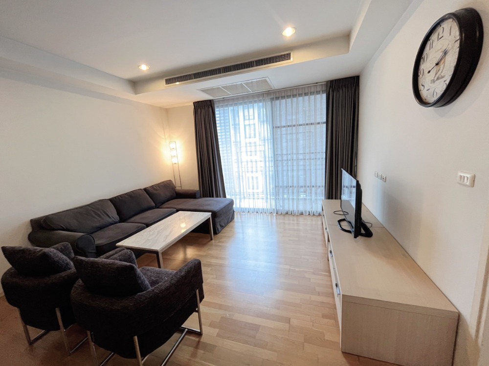 For RentCondoRatchadapisek, Huaikwang, Suttisan : RENT !! Condo Amanta Ratchada, MRT Thailand Cultural Centre, 2 Beds, Tower 1, Fl. 5, Area 85 sq.m., Rent 30,000 Baht (Pool view)