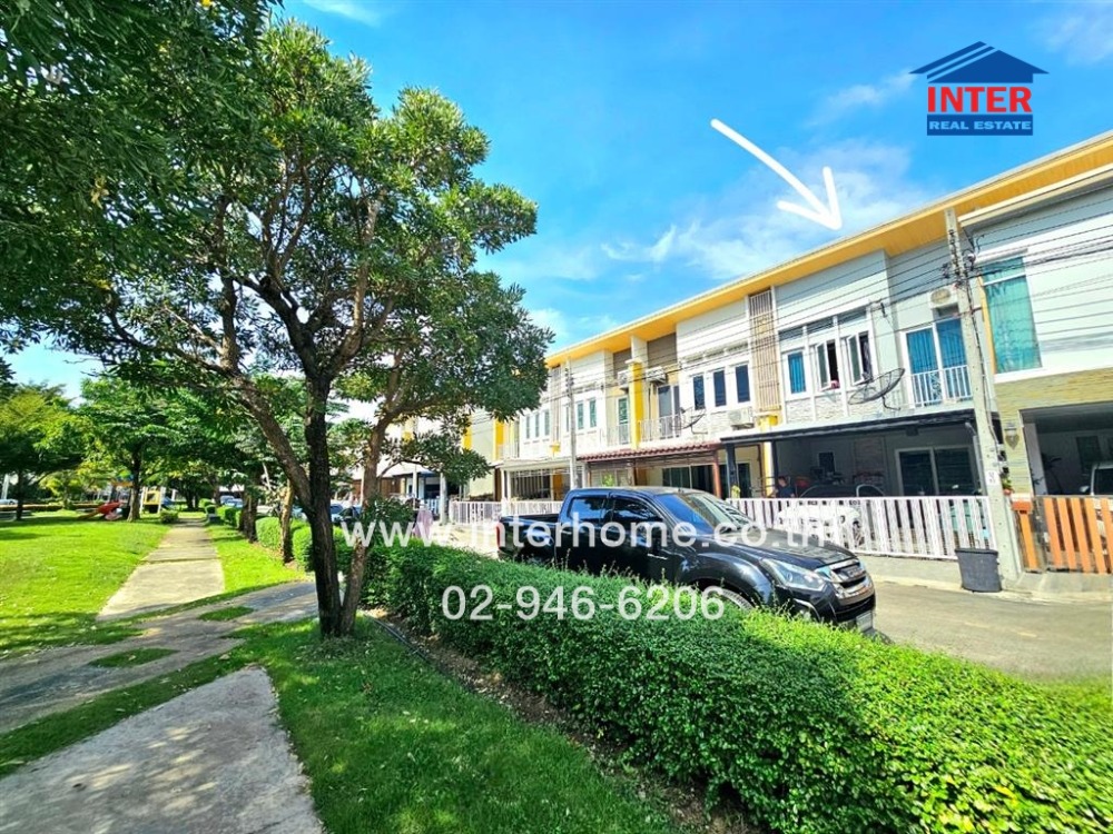 For SaleTownhouseChaengwatana, Muangthong : 2-storey townhouse, 21.7 sq.w., Golden Avenue Village, Chaeng Watthana-Tiwanon, near Ampornpaisarn School, Soi Sukhaprachasawan 3, Tiwanon Road, Chaeng Watthana Road, Pak Kret, Nonthaburi