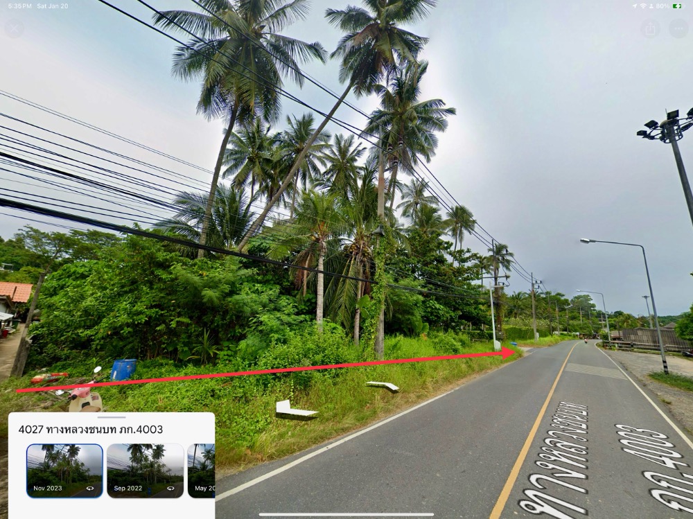 For RentLandPhuket : Land for rent, approximately 1 rai, opposite Ban Yamu Pier, Paklok