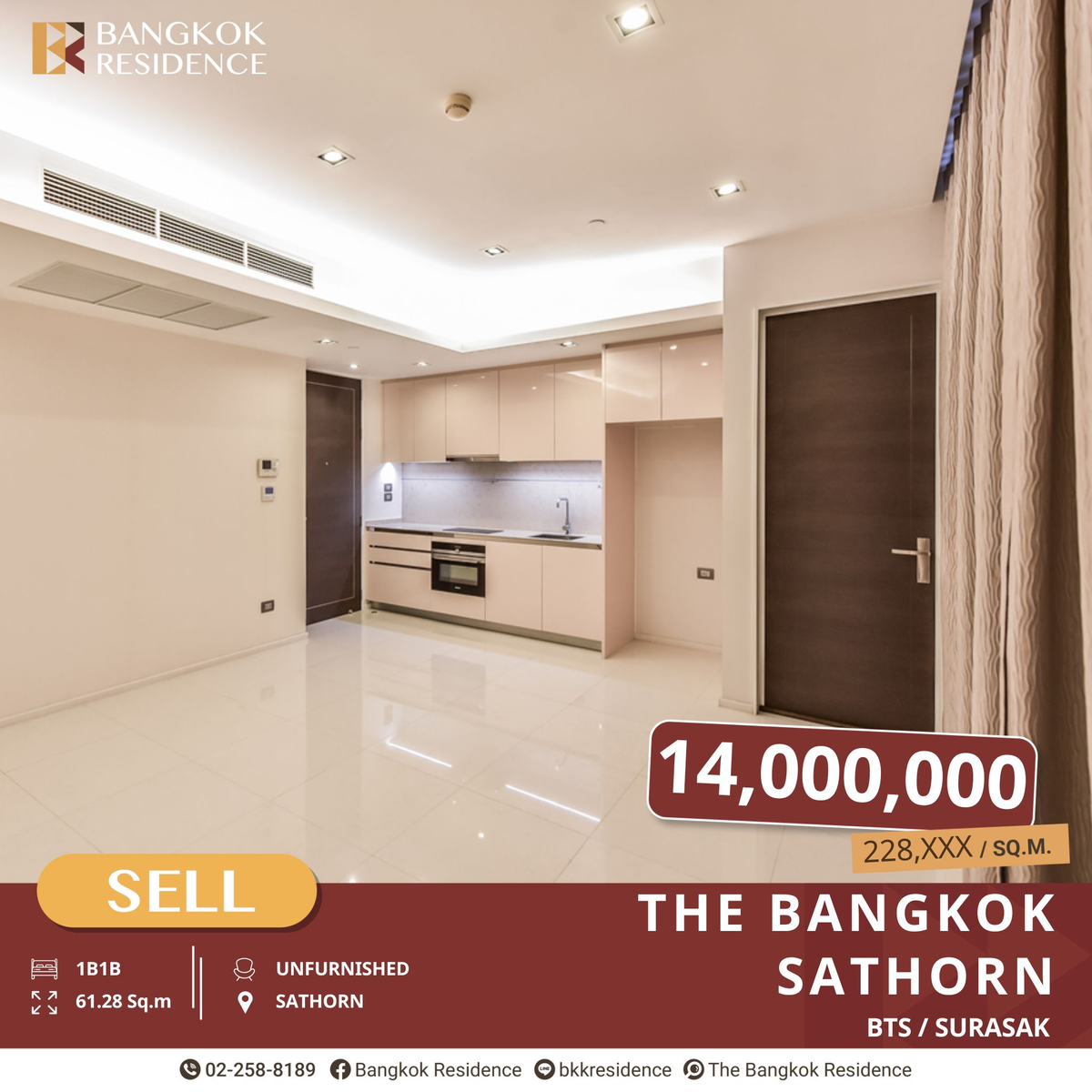 For SaleCondoSathorn, Narathiwat : Prestigious location - the bangkok sathorn, near bts surasak