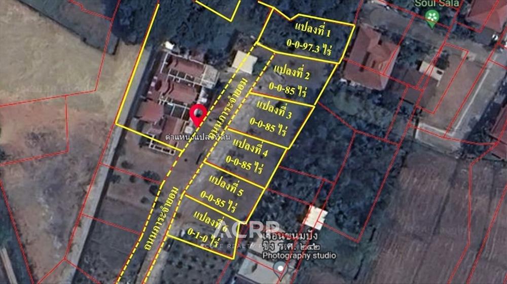 For SaleLandChiang Mai : Land near the Royal Flora, Mae Hia Canal, Nong Kwai, 25,900 baht/square wa, Chiang Mai