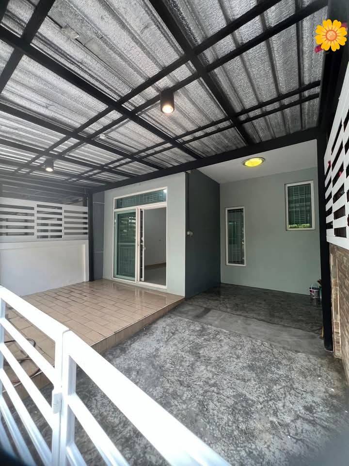 For RentTownhouseMin Buri, Romklao : #Townhouse for rent, 2 floors, 3 bedrooms, 2 bathrooms, very new house, Gusto Village, Ramkhamhaeng (Soi Mistine), good for building #Near Ramkhamhaeng Hospital #Assumption University, vacant house ready to move in