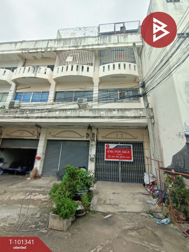 For SaleShop HouseSamut Prakan,Samrong : Commercial building for sale, 3 floors, Soi Khu Sang, area 19.3 square wah, Phra Samut Chedi, Samut Prakan