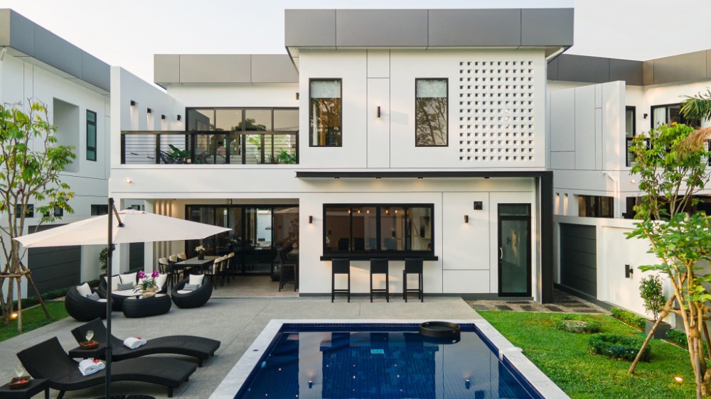 For SaleHouseChiang Mai : Pool Villa @ Baan Hwan – Modern Pool Villa Only 7 units available | Type D, Plan 5. near Panyaden International School and Kad Farang.