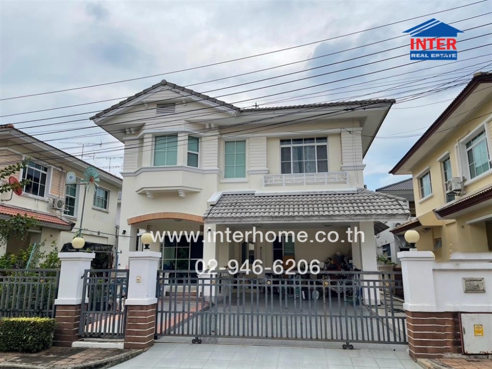 For SaleHouseRama5, Ratchapruek, Bangkruai : 2-storey detached house, 66 sq m., Nantawan Village, Rama 5, Ratchaphruek Road, Nakhon In Road, Bang Kruai, Nonthaburi