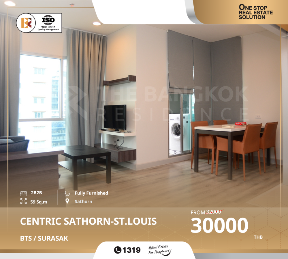 For RentCondoSathorn, Narathiwat : Special rental price: centric sathorn-st.louis, near bts surasak