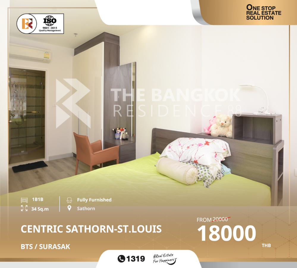 For RentCondoSathorn, Narathiwat : Beautiful unit  centric sathorn-st.louis, near bts surasak