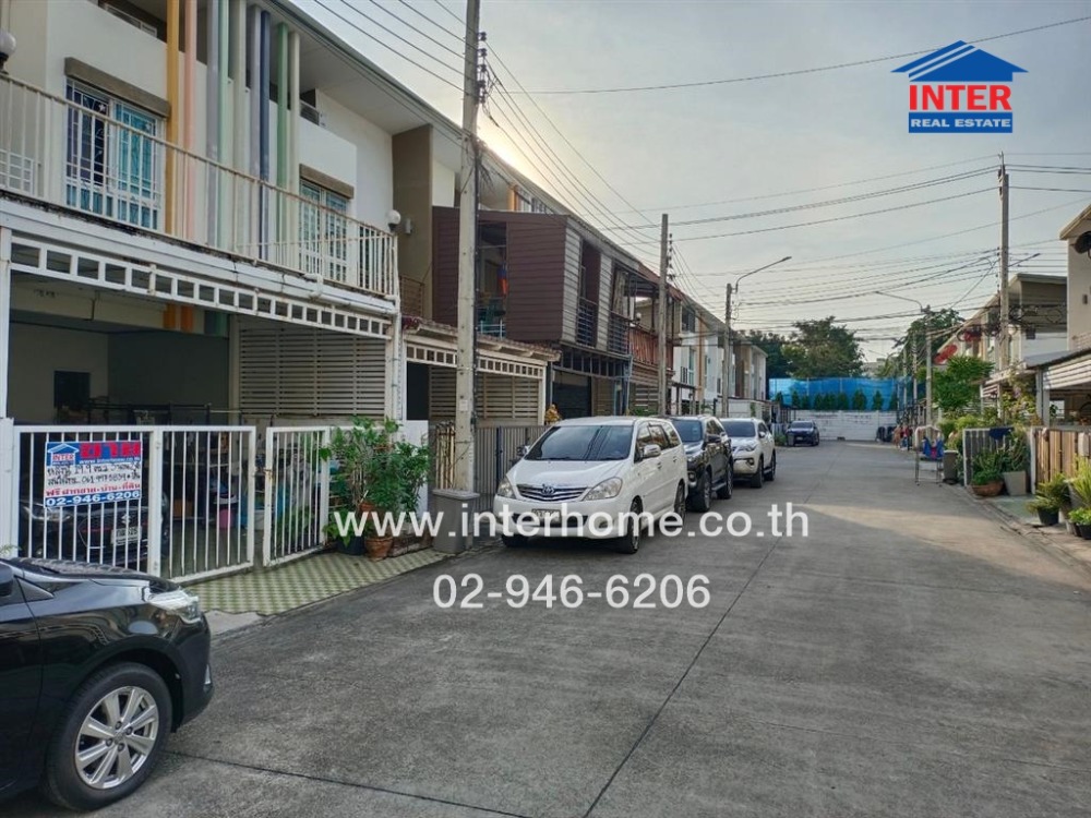 For SaleTownhouseKasetsart, Ratchayothin : 2-storey townhouse, 19.9 sq.w., City Sense Village, Watcharapol-Ramintra, Soi Watcharapol 2, Ram Intra Road, Sukhapiban 5 Road, Bang Khen District, Bangkok