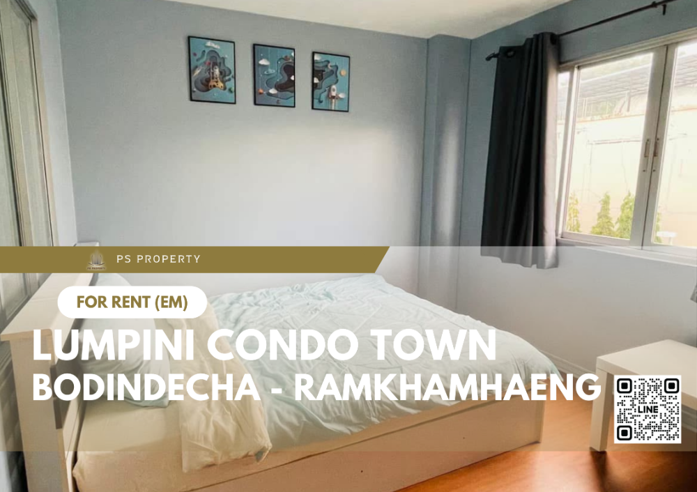 ให้เช่าคอนโดรามคำแหง หัวหมาก : ให้เช่า 📍 Lumpini Condo Town Bodindecha - Ramkhamhaeng 📍 เฟอร์นิเจอร์ และ เครื่องใช้ไฟฟ้าครบ