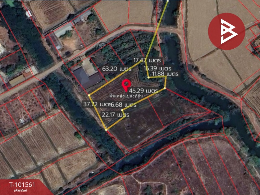 ขายที่ดินหนองคาย : ขายที่ดินเปล่าด่วน เนื้อที่ 9 ไร่ 1 งาน 60.1 ตร.วา โพธิ์ชัย หนองคาย